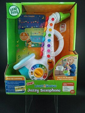 Learn & Groove Jazzy Saxophone LeapFrog Musical Learning Instrument Ages 18+ Mon